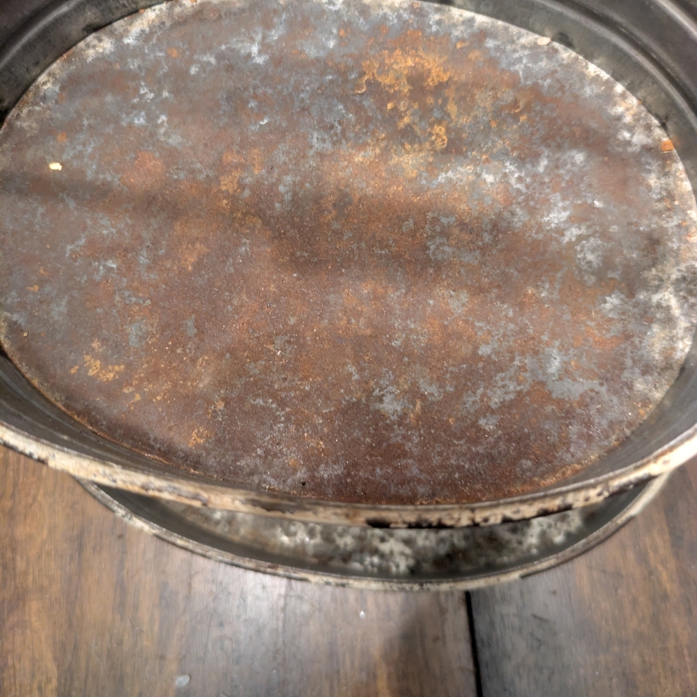 Rustic Two-Tier Metal Tray - Picture 4 of 7